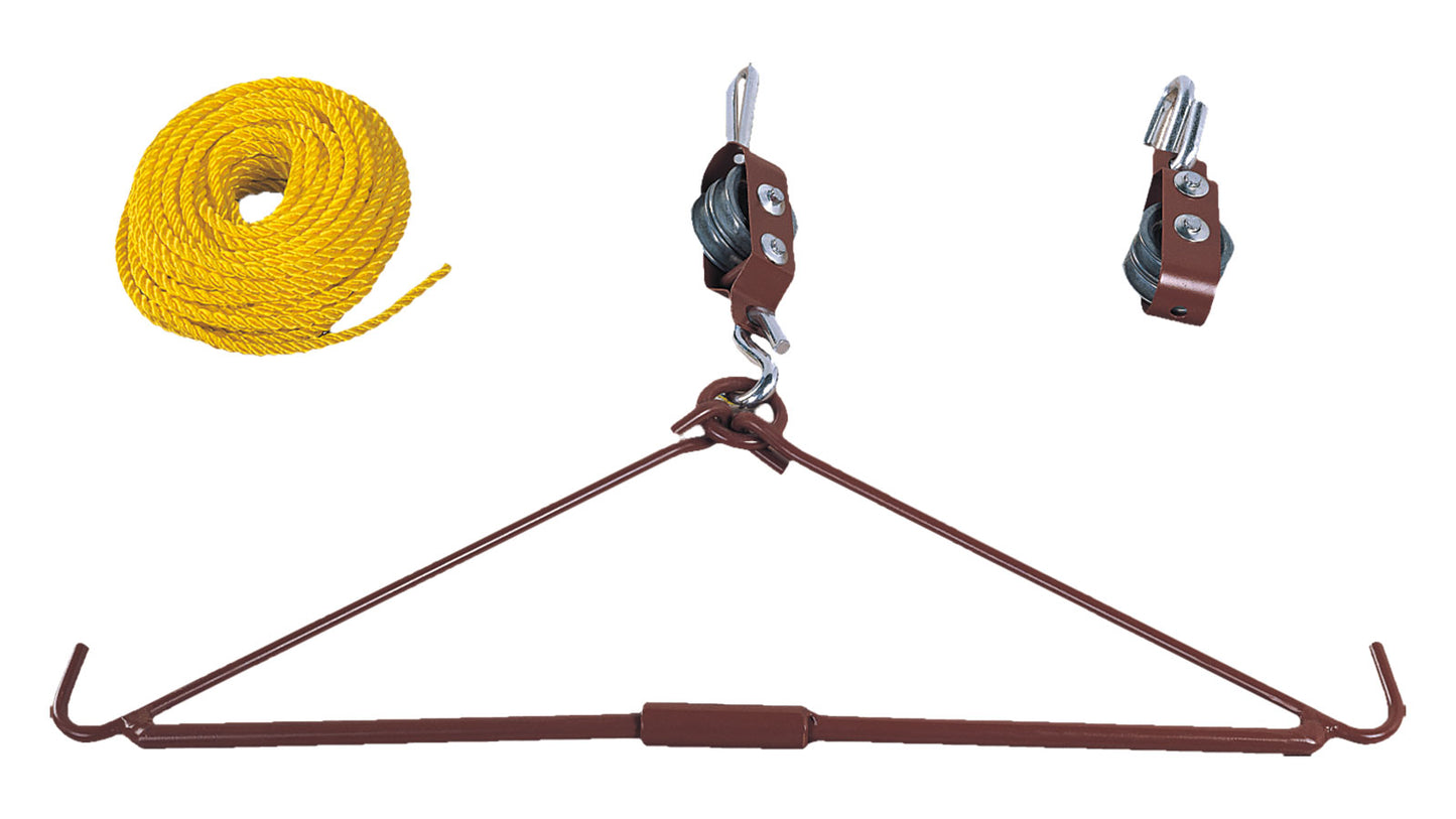 Flaschenzug als Zerwirkhilfe - Hunters World