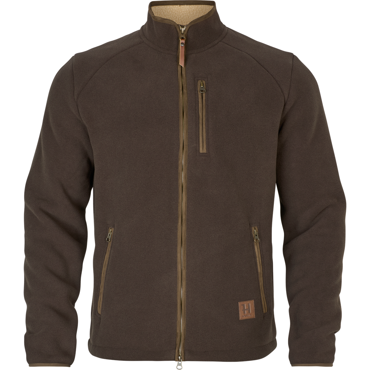 Härkila Sandhem Sherpa Fleecejacke demitasse brown, Vorderseite