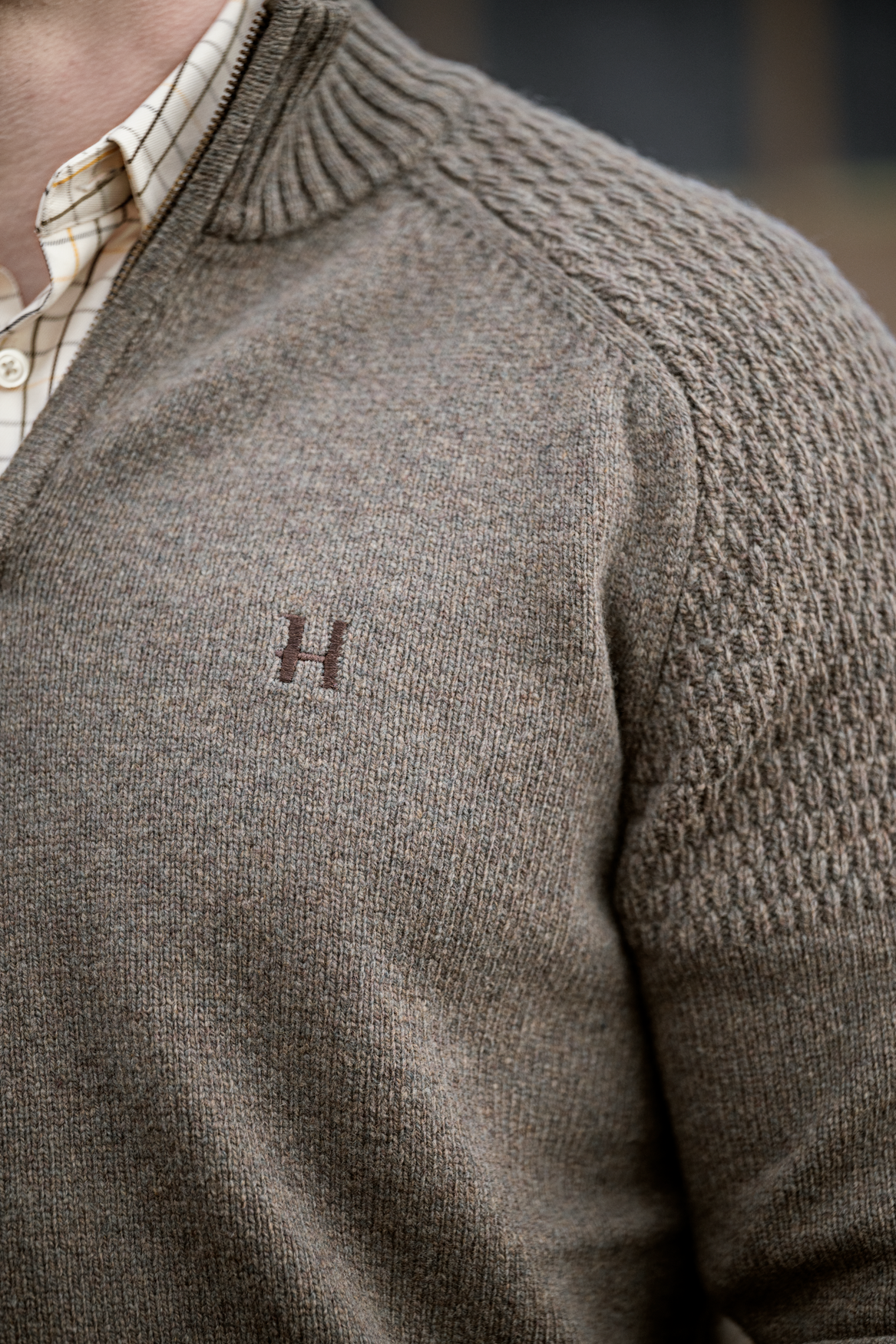 Härkila Vincent Merino-Pullover mit halbem Reißverschluss