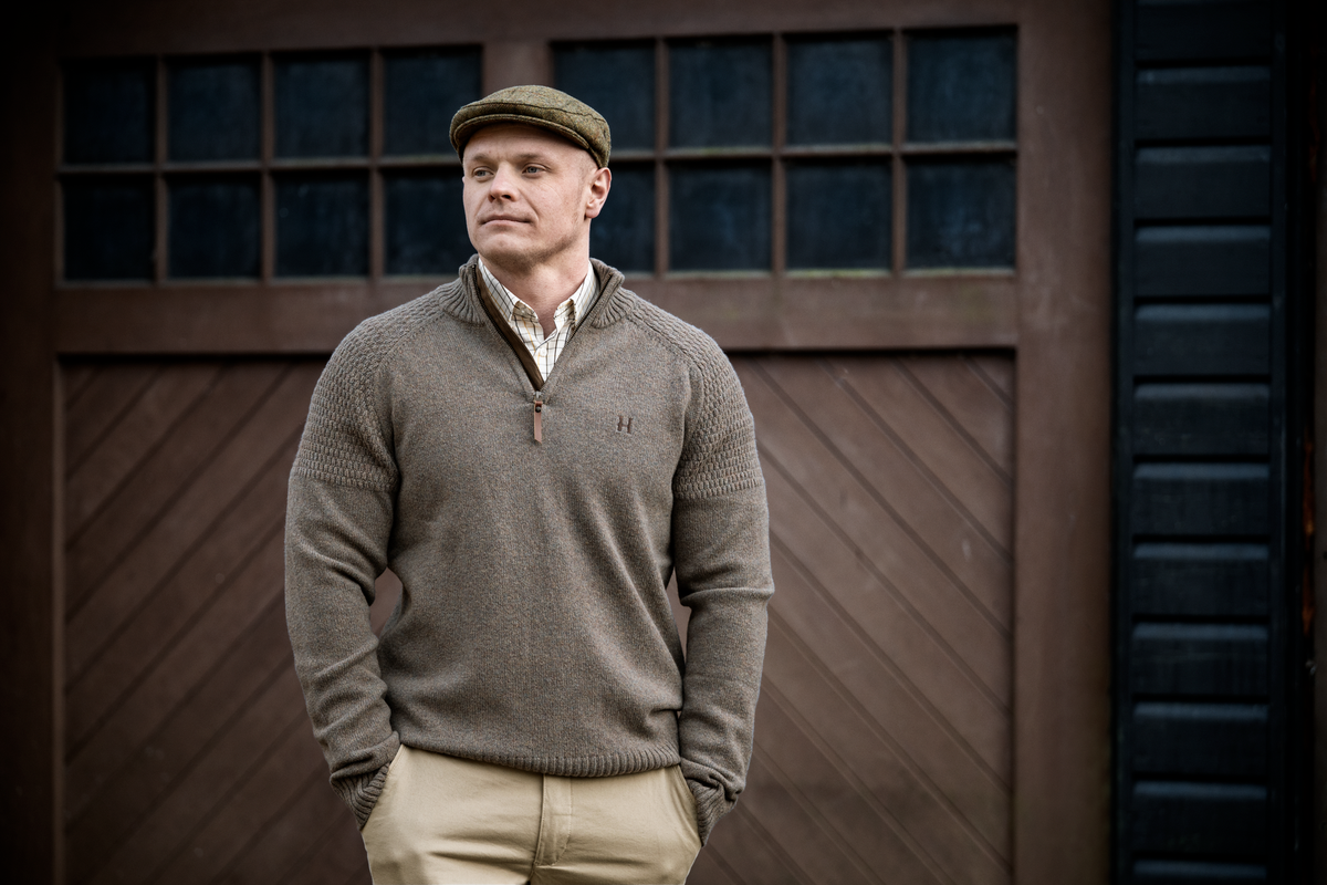 Härkila Vincent Merino-Pullover mit halbem Reißverschluss