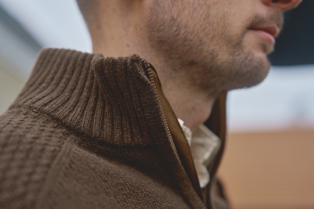 Härkila Vincent Merino-Pullover mit halbem Reißverschluss