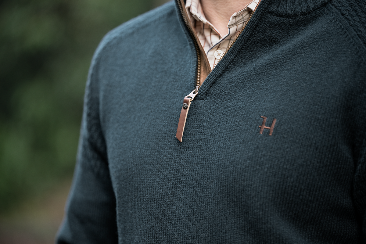 Härkila Vincent Merino-Pullover mit halbem Reißverschluss