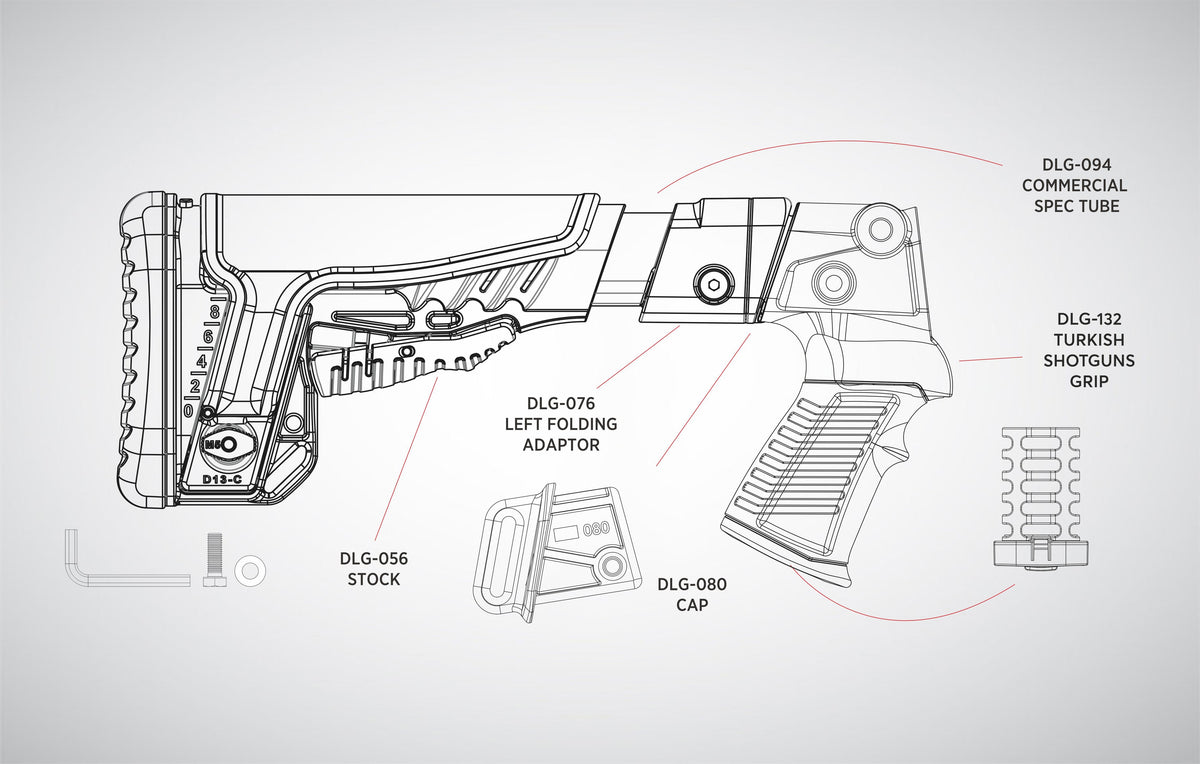 DLG Tactical MIL Turkish Shotguns Upgrade Kit, Ansicht 3