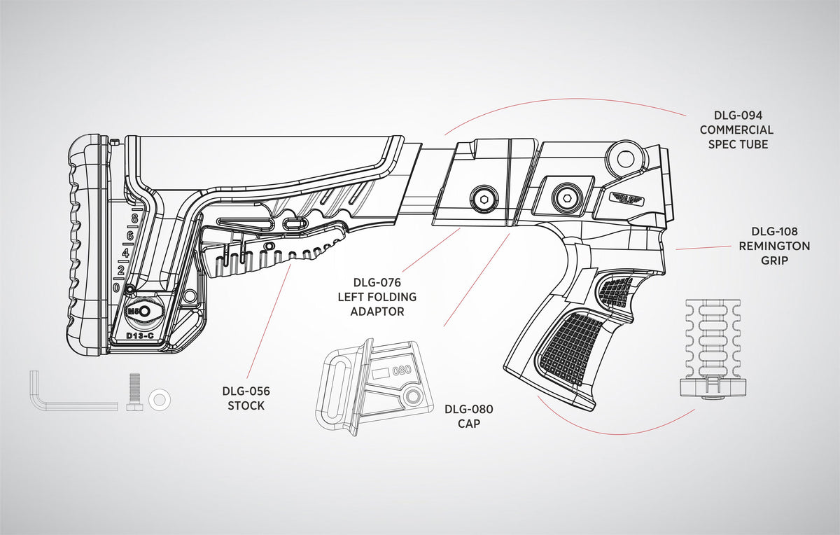 DLG Tactical Remington 870 Upgrade Kit (Rechts), Ansicht 3