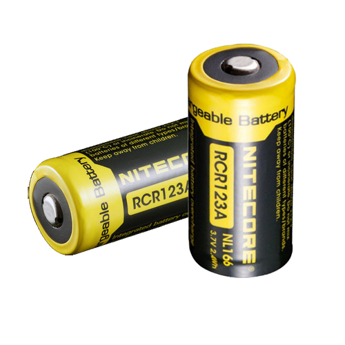 2 wiederaufladbare Batterien RCR123A