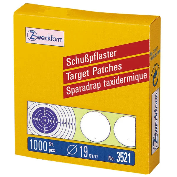 Schusspflaster 19mm weiss