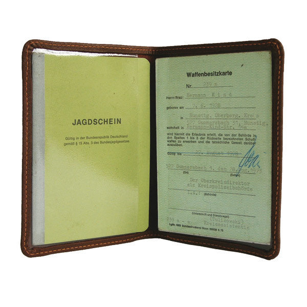 AKAH Jagdschein Etui aus Elchleder - Hunters World 