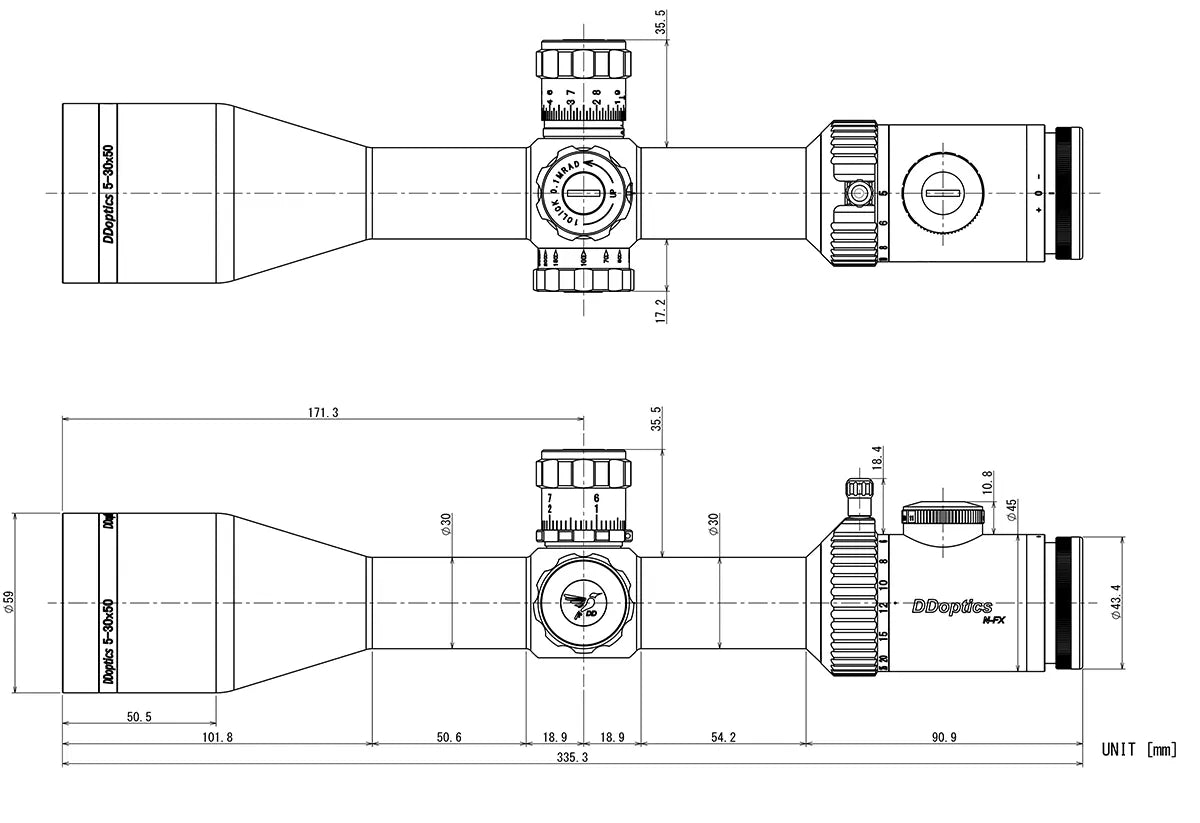 DD Nighteagle V6 5-30x50 NFX – Ansicht 2