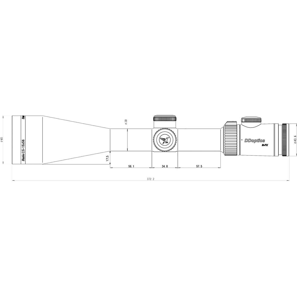 DD Nighteagle V6 2,5-15x56 NFX – Ansicht 3