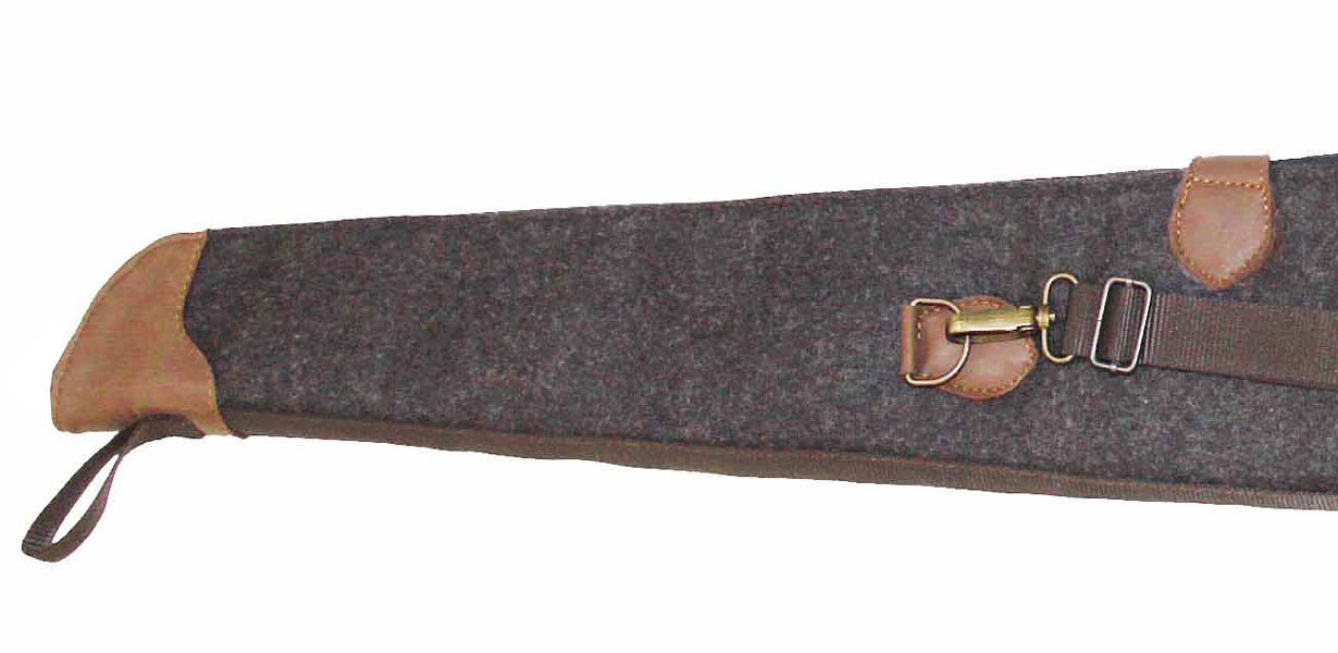 AKAH Flintenfutteral Loden/Elchleder - Hunters World 