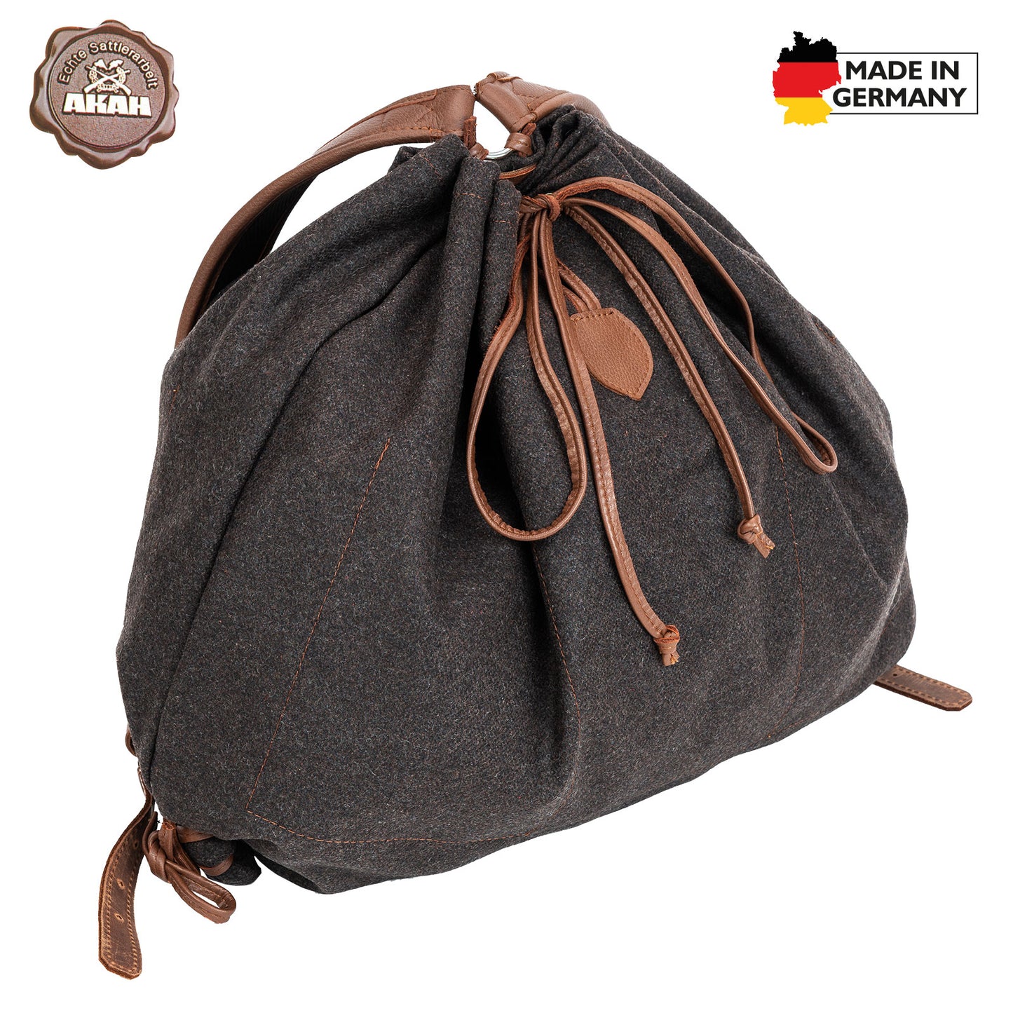 AKAH Gebirgsrucksack Loden/Elch-Leder - Hunters World 