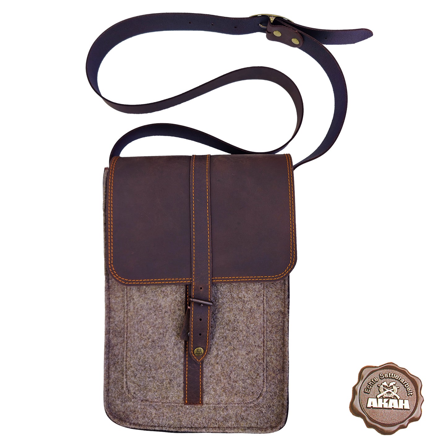 AKAH Messenger-Tasche Wollfilz - Hunters World 