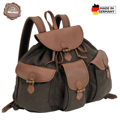 AKAH Rucksack "Loden de Luxe" mit Elch-Leder - Hunters World 