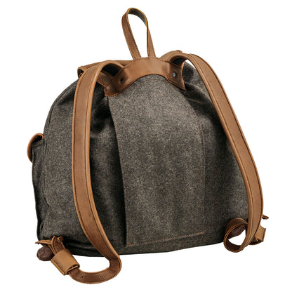 AKAH Rucksack "Loden de Luxe" mit Elch-Leder - Hunters World 
