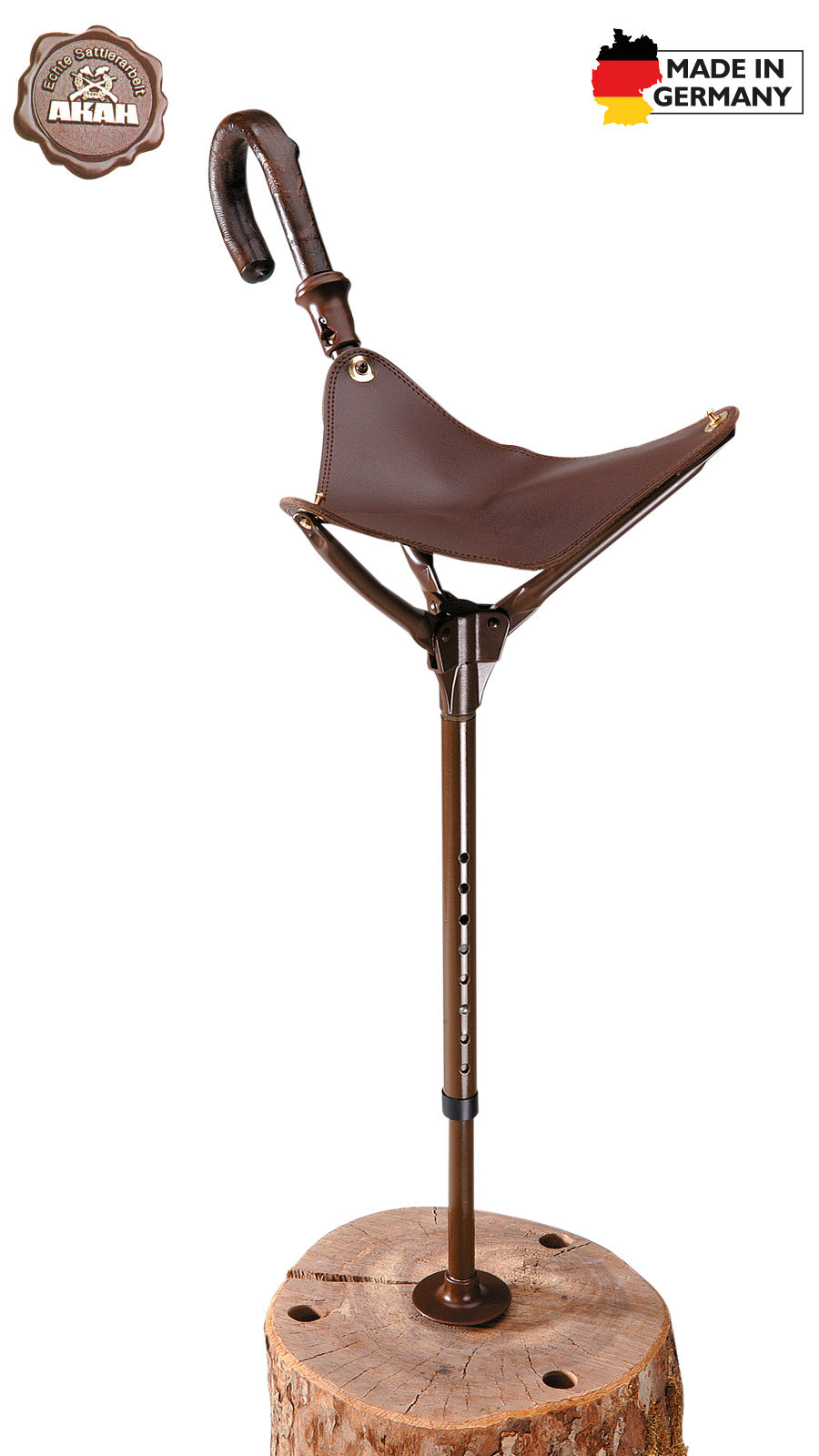 AKAH verstellbarer Sitzstock mit großer Sitzfläche - Hunters World 