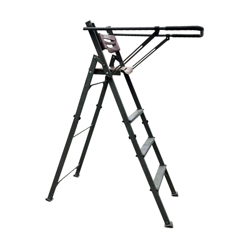 Ansitzstuhl aus Aluminium, hoch Sitzh. 150