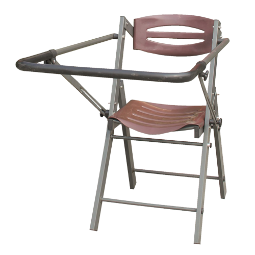 Ansitzstuhl aus Aluminium, Sitzhöhe ca. 50