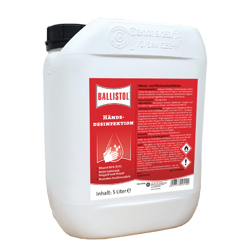 Ballistol Hände-Antiseptikum, Händedesinfektion, 5L