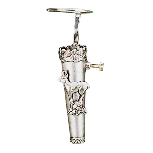 Barthülse, mit Gams, Höhe 4,5 cm, Ø 12 mm, Barthülse 12mm