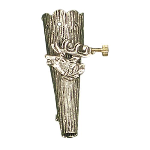 Barthülse, mit Hirschkopf, Höhe 4,5 cm, Ø 13 mm, Barthülse Hir.14/Schr
