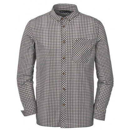 Stretch Hemd Serge rot / weiß - Hunters World 