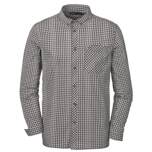 Stretch Hemd Serge rot / weiß - Hunters World 