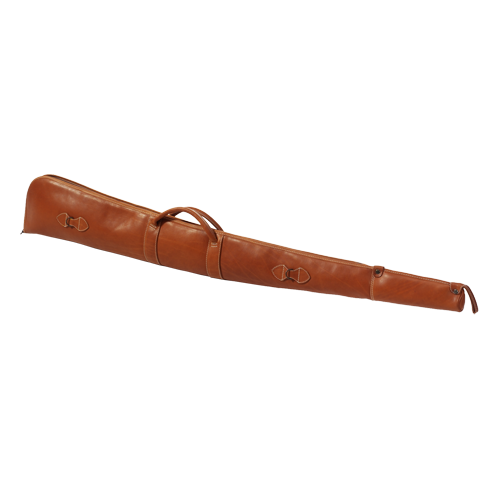 Exklusives Flintenfutteral aus hochwertigem naturgegerbtem Leder, Flintenfutt.Leder 125cm