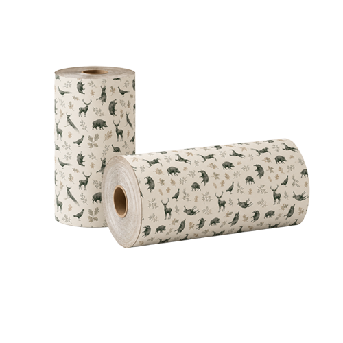 Geschenkpapier, beige, mit Jagdmotiven, 50cm, Ansicht 2