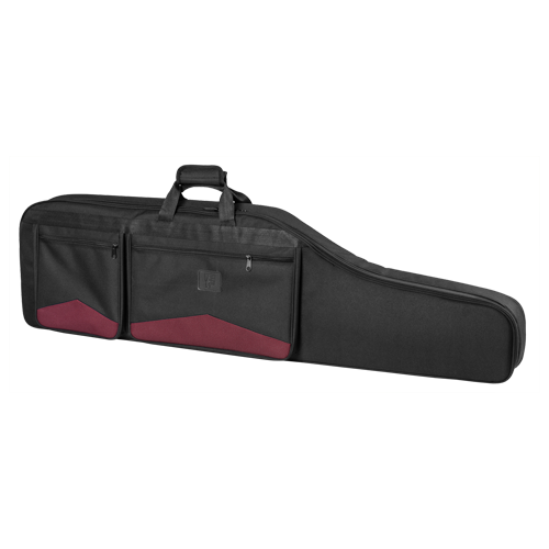 Gewehrfutteral aus Nylon mit gepolsterten Nylonfutter, Gewehrfutt.schwarz/rot