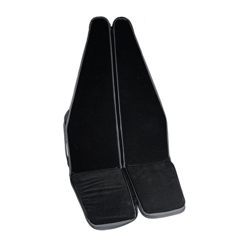 Gewehrfutteral aus Wollfilz / Leder – gepolstert (auch als Sitzkissen nutzbar), Ansicht 2