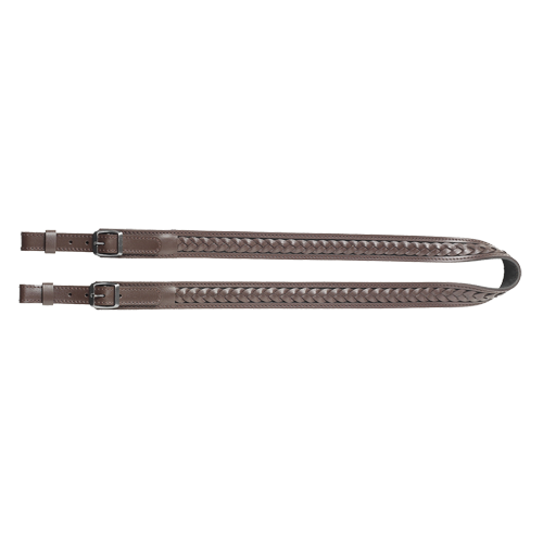 Gewehrriemen aus kräftigem Leder, Gewehrrie.gefl.braun