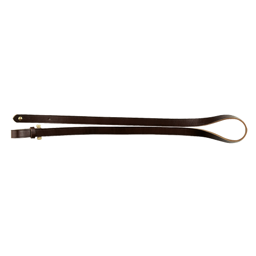 Gewehrriemen aus kräftigem Leder, Gewehrrie.Holzknebel