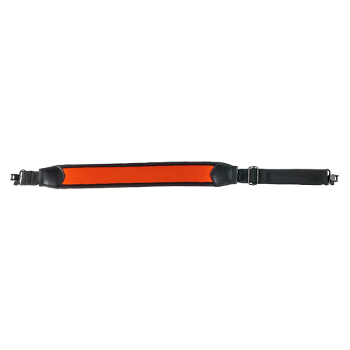 Gewehrriemen aus Neopren mit Riemenbügel, Gewehrrie.Neopr.schw/orange SV