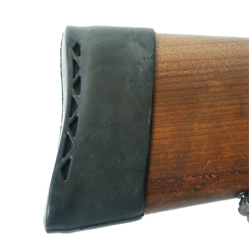 Gewehrschaftschuh, aus Gummi, Stärke 10 mm, schwarz, Gew.Schaftsch. Gu 128x39 Schw