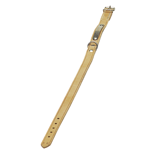 Halsband mit Namenschild, 14 -20 mm breit, hell, mit Namensschild (35157-55)