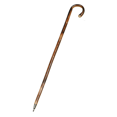 Herrenspazierstock, Kastanie gedreht, Kastanie gefl.