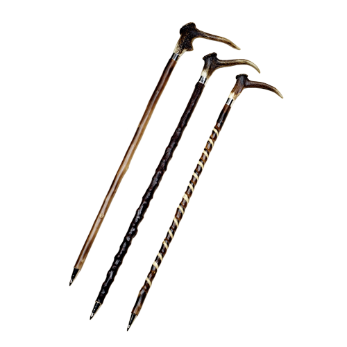 Herrenspazierstock, mit Hirschhorngriff, Kastanie, mit HH, Ansicht 2