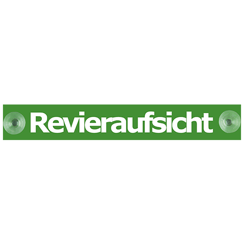 Hinweisschilder, fürs Auto mit 2 Saugnäpfen 215 x 32 mm, R-Hinweisschi.Jagdaufsicht, Ansicht 2
