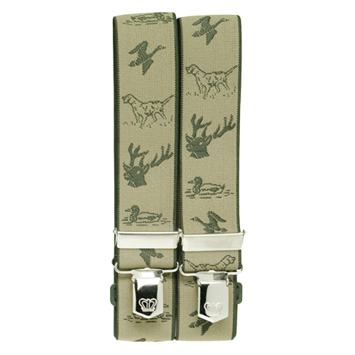 Hosenträger, Hosentr.beige/grün Jagd