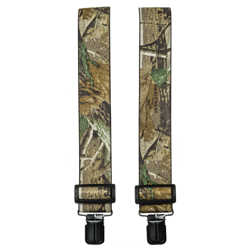 Hosenträger mit Halteclips, Gummiband, Länge 120 cm, 40 mm breit, camo/Clip