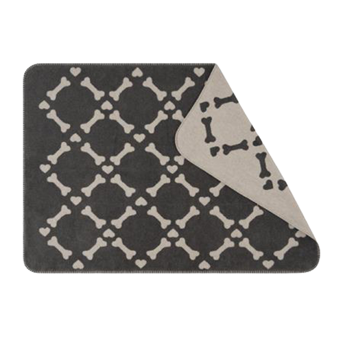 Hundedecke Bones anthrazite