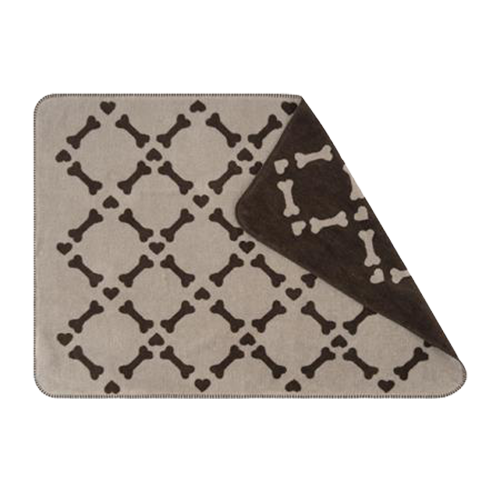 Hundedecke Bones mocca