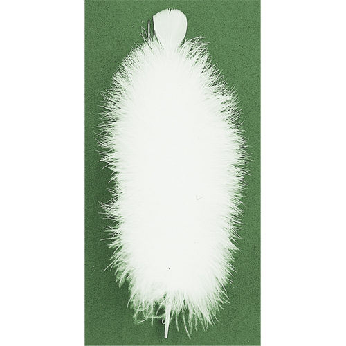 Hutfeder, imitierter Adlerflaum mit Hülse, 35