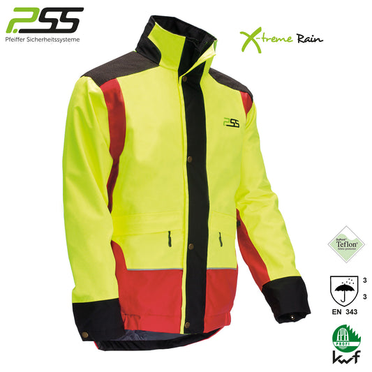 PSS X-treme Rain Regenjacke gelb/rot - Hunters World 