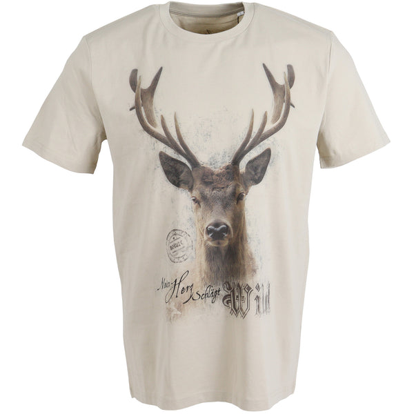 ALMTRACHT T-Shirt Mein Herz schlägt wild, sand