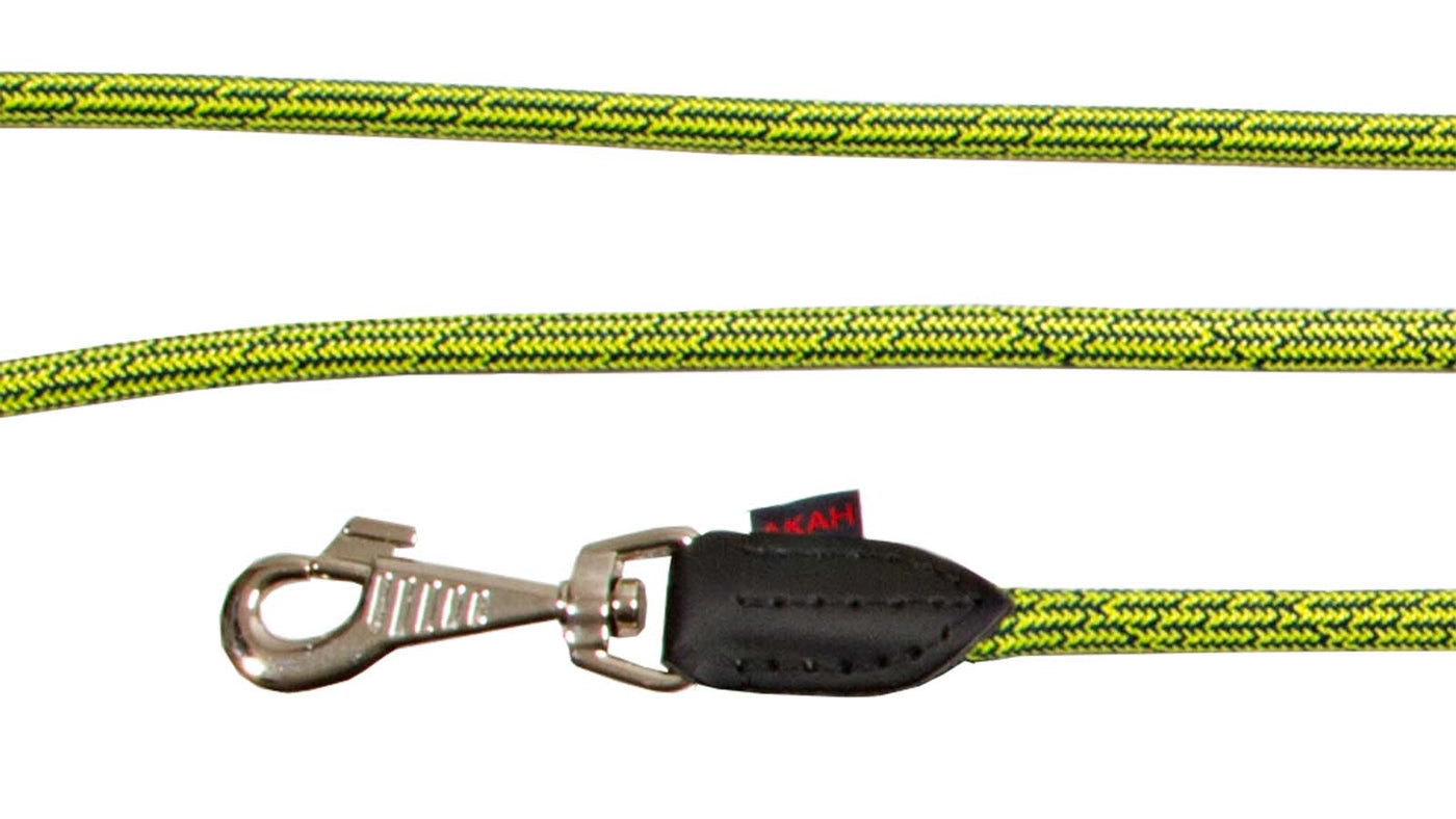 AKAH Umhängeleine Dog Rope Stahlblau-Neongelb