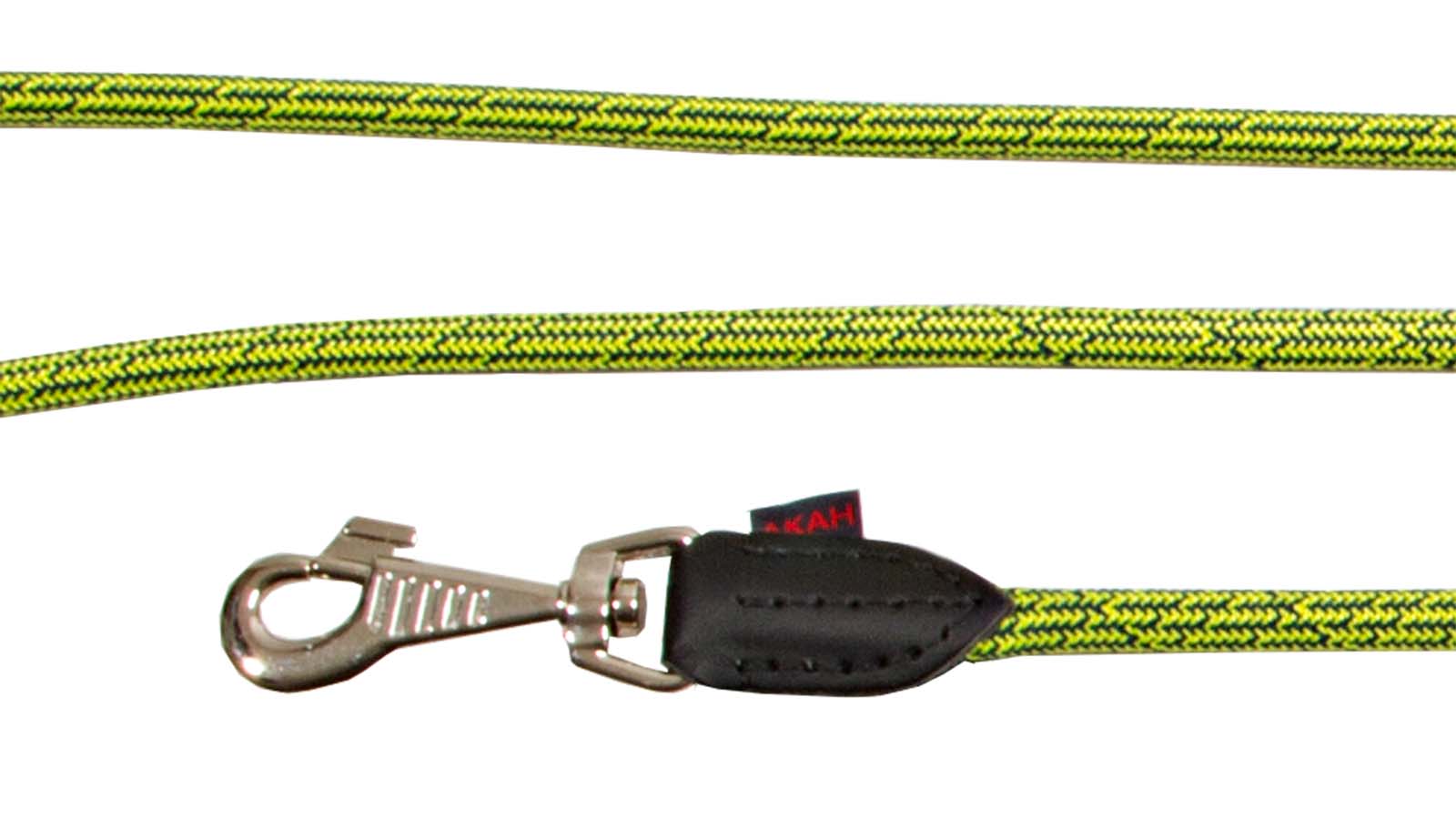 AKAH Umhängeleine Dog Rope Stahlblau-Neongelb - Hunters World 