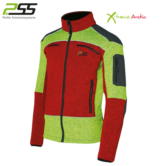 PSS X-treme Arctic Faserstrickjacke rot/gelb - Hunters World 