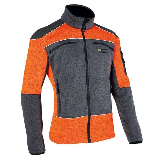 PSS X-treme Arctic Faserstrickjacke grau/orange - Hunters World 