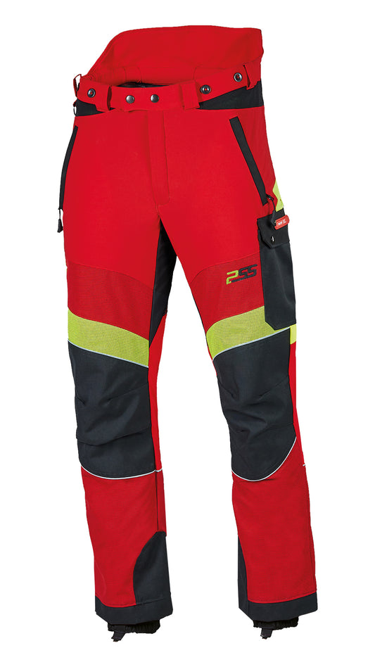 PSS X-treme Breeze Schnittschutzhose rot/gelb - Hunters World 
